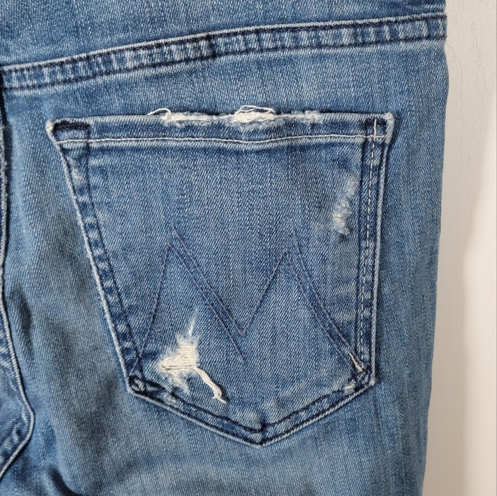Mother The High Waiste Looker Jeans Graffiti Girl Size 27 - Picture 10 of 11